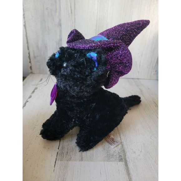 Dandee black Halloween witch plush stuffed animal - Picture 2 of 5
